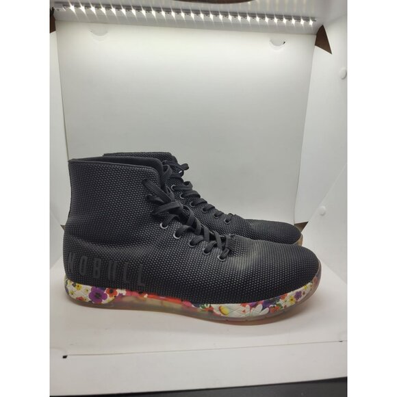 NOBULL Other - Mens Nobull Black High-Top Trainers With Floral Sole 12.5 Gorpcore bloke norm